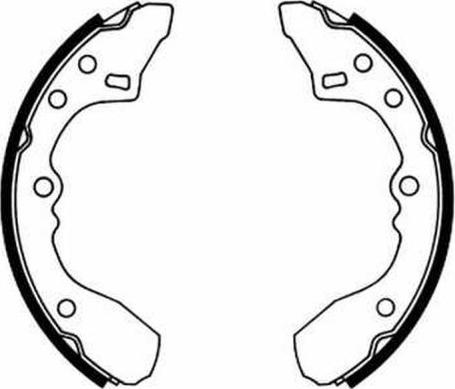 Set saboti frana Sabot frana MAZDA 323 II 323 III 1.1-1.7D 11.80-08.93 MAZDA 323 II (BD), Sedan, 10.1980 - 10.1989 ABE C03027ABE