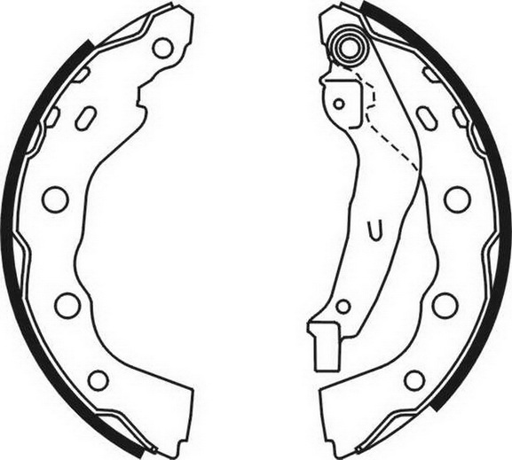 Set saboti frana Sabot frana MITSUBISHI CARISMA L200 L400 SPACE STAR SUZUKI GRAND VITARA I TOYOTA AVENSIS 1.3-2.8D 12.94-06.06 ABE C05059ABE