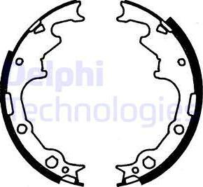 Set saboti frana se potrivește. CHRYSLER VOYAGER I VOYAGER II VOYAGER III DODGE CARAVAN JEEP CHEROKEE COMANCHE WRANGLER I WRANGL JEEP WRANGLER III (JK), 06.2006 - Delphi LS1780