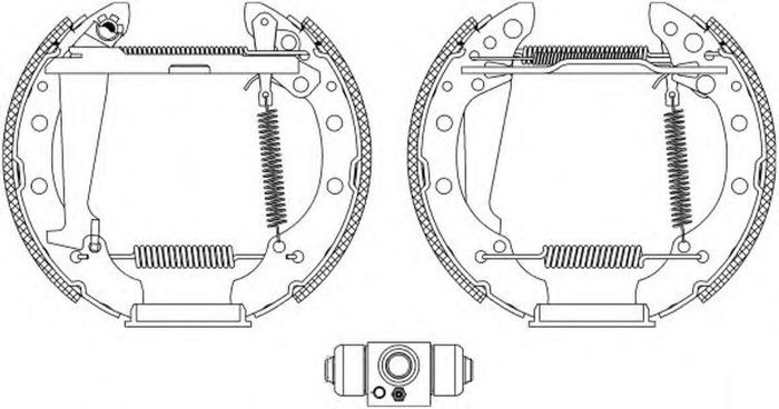 Set saboti frana SEAT CORDOBA Vario 6K5 HELLA 8DB355004981