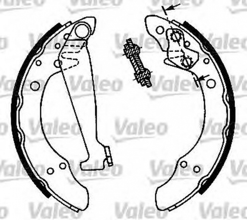 Set saboti frana SEAT IBIZA IV 6L1 VALEO 562080