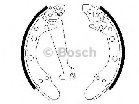 Set saboti frana SEAT IBIZA V (6J5, 6P1) (2008 - 2020) BOSCH 0 986 487 270