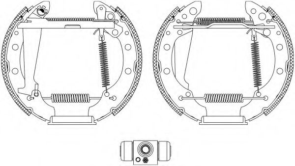 Set saboti frana SEAT IBIZA V ST (6J8, 6P8) (2010 - 2016) Textar 84044703