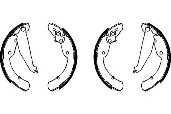 Set saboti frana SEAT INCA (6K9), SKODA OCTAVIA (1U2), SKODA OCTAVIA Combi (1U5) - TOPRAN 112 173