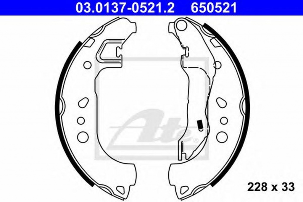 Set saboti frana SEAT TOLEDO IV KG3 ATE 03013705212