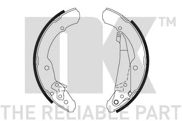 Set saboti frana SKODA FABIA limuzina (6Y3) - Cod intern: W20098488 - LIVRARE DIN STOC in 24 ore!!!