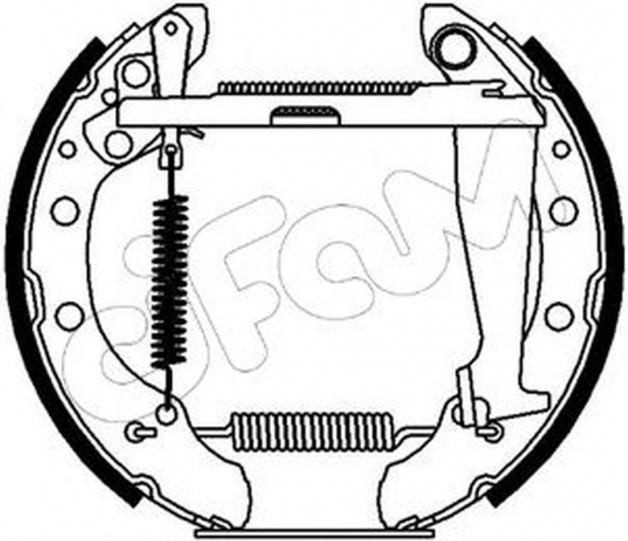 Set saboti frana SKODA FABIA Praktik CIFAM 151-085