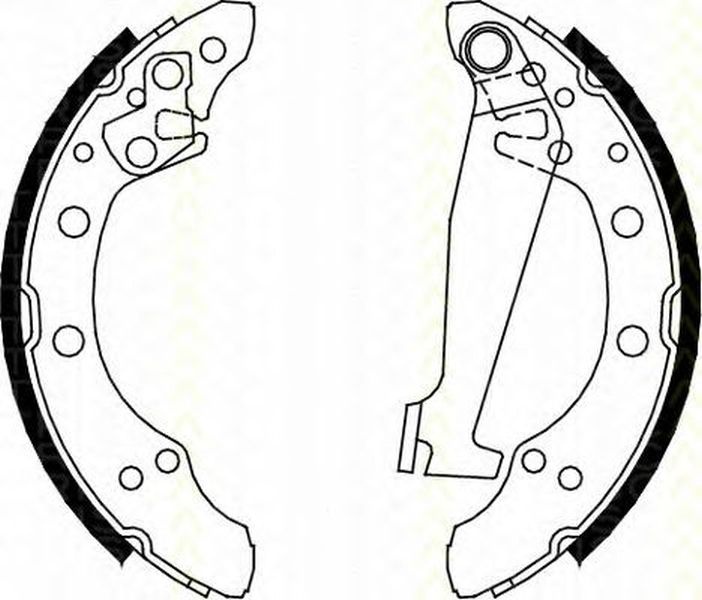 Set saboti frana SKODA FABIA Praktik TRISCAN 81001