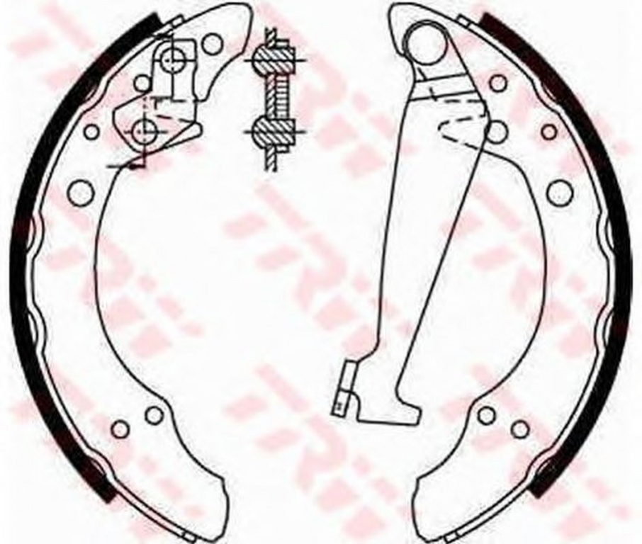 Set saboti frana SKODA FELICIA I Fun 797 TRW GS8526