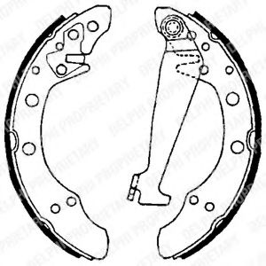 Set saboti frana SKODA FELICIA Mk II combi (6U5) (1998 - 2001) QWP WBS100