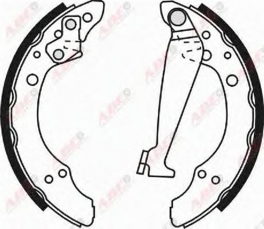 Set saboti frana SKODA RAPID NH3 ABE C0W009ABE