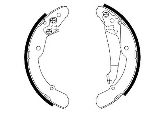 Set saboti frana SKODA ROOMSTER (5J) - Cod intern: W20121446 - LIVRARE DIN STOC in 24 ore!!!