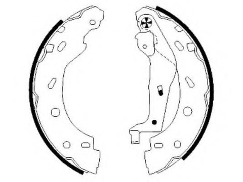 Set saboti frana SMART CABRIO (450), SMART CITY-COUPE (450), SMART CROSSBLADE (450) - HELLA PAGID 8DB 355 002-421