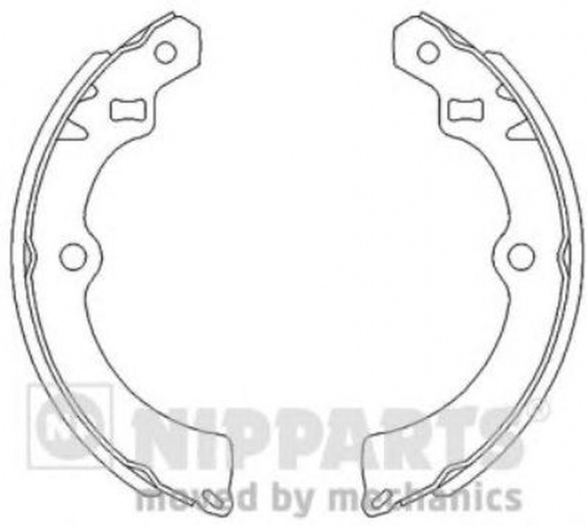 Set saboti frana SUZUKI SAMURAI SJ NIPPARTS J3508012