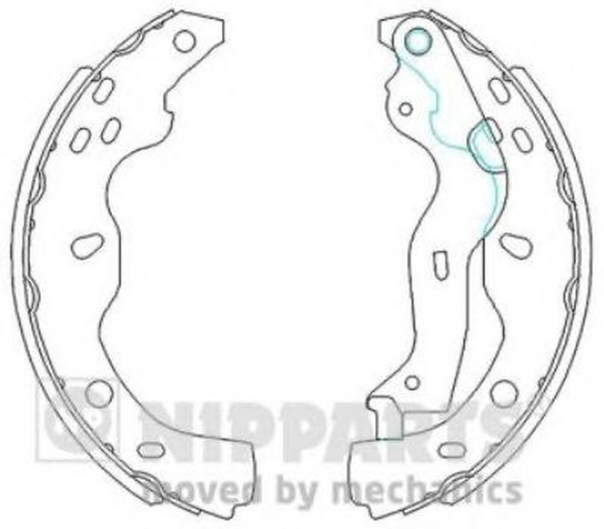 Set saboti frana SUZUKI SX4 S-Cross NIPPARTS N3508029