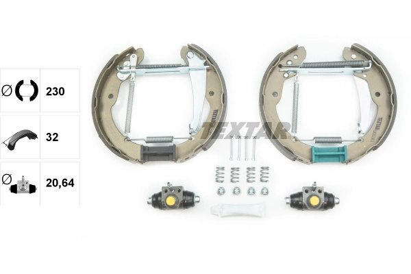 Set saboti frana TEXTAR 84052401 model VW CADDY microbus (6K9, 9E7, 9E9) 2005 2006 2007 2008 2009
