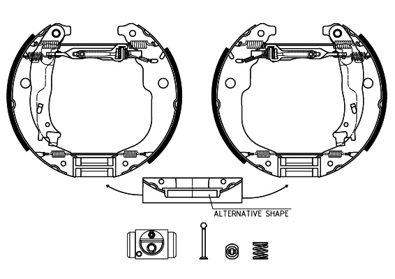 Set saboti frana TEXTAR 84067201 pentru CITROEN C-ELYSEE (DD_) 2012-2019