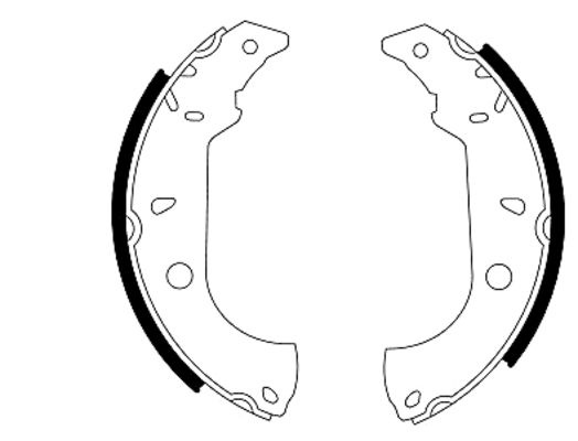 Set saboti frana TEXTAR 91037000 la masina FIAT TIPO (160_) 1988 1989 1990 1991 1992 1993 1994 1995