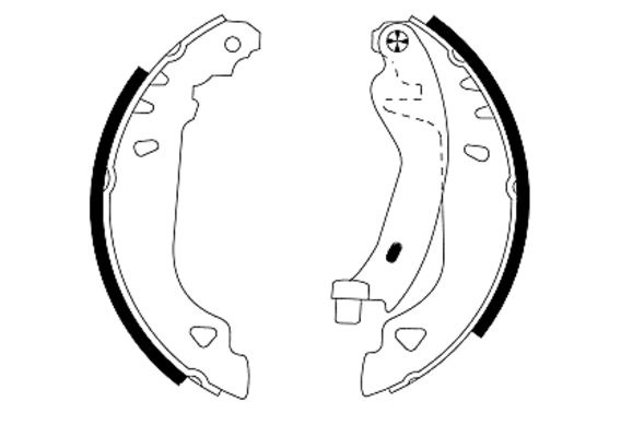 Set saboti frana TEXTAR 91049100 pentru LANCIA DED