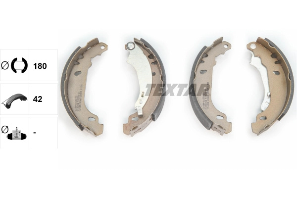 Set saboti frana TEXTAR 91053700 pentru 