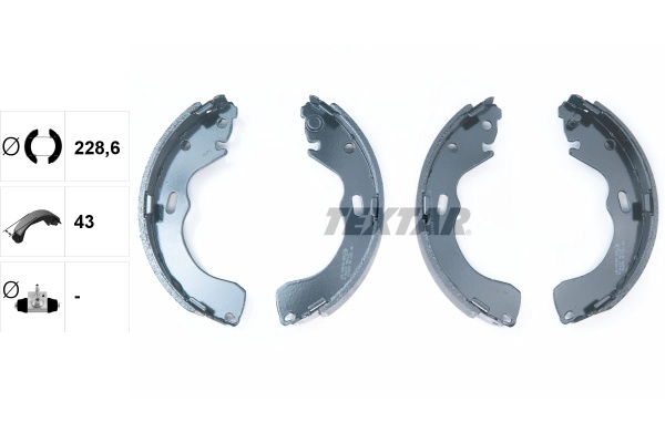 Set saboti frana TEXTAR 91055500 pentru 