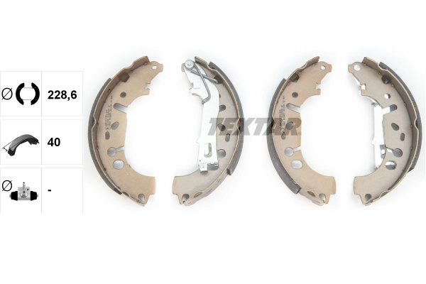 Set saboti frana TEXTAR 91065400 model OPEL CORSA 