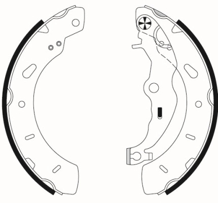 Set saboti frana TEXTAR 91079800 pentru FORD B-MAX (JK) 2012-2021