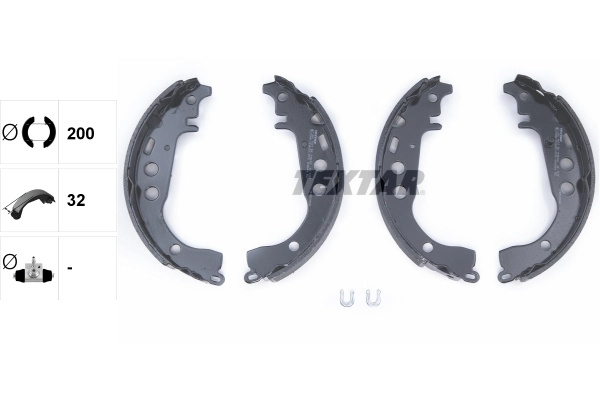 Set saboti frana Textar TOYOTA YARIS Caseta/ Hatch