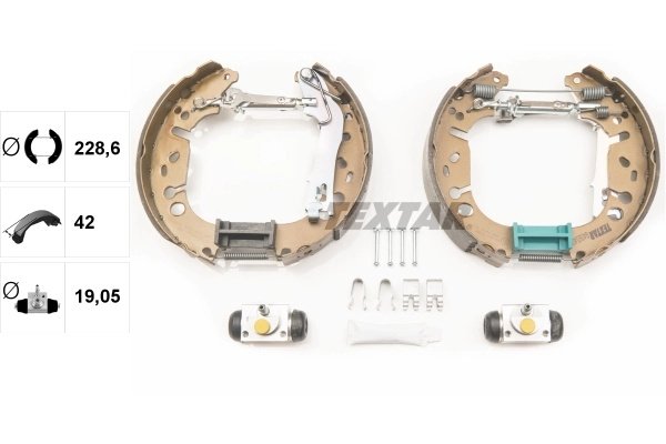 Set saboti frana Textar VAUXHALL CORSAVAN Mk III (