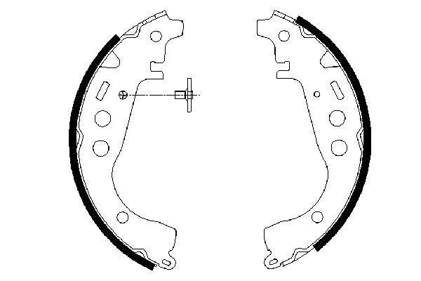 Set saboti frana # Toyota Belta 2007 2008 2009 2010 2011 2012 2013 2014 2015 2016 2017 2018 2019 2020 2021 2022 2023 2024 2025 # 0 986 487 589 # BOSCH
