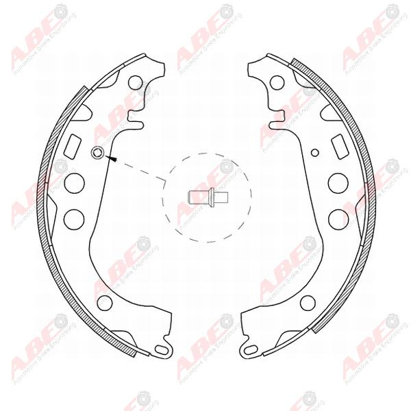 Set saboti frana TOYOTA PRIUS hatchback NHW20 Producator ABE C02059ABE