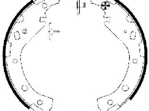 Set saboti frana TOYOTA RAV 4 Mk II (CLA2_, XA2_, ZCA2_, ACA2_) - HELLA PAGID 8DB 355 002-811