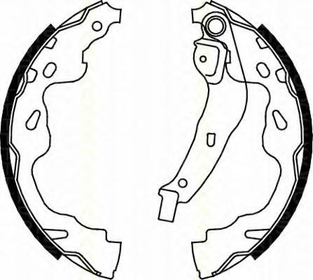 Set saboti frana TOYOTA VITZ (SCP1_, NLP1_, NCP1_), Citroen C1 (PM_, PN_), PEUGEOT 107 - TRISCAN 8100 13035