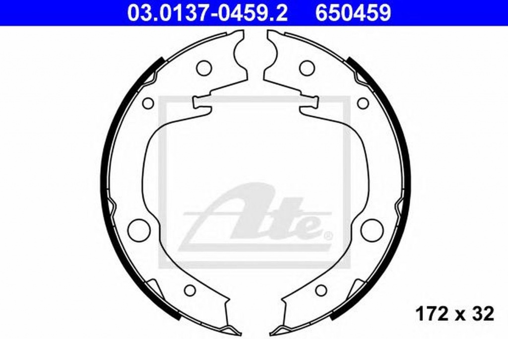 Set saboti frana TOYOTA YARIS SCP1 NLP1 NCP1 ATE 0