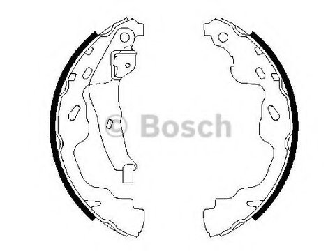 Set saboti frana TOYOTA YARIS/VITZ (SCP1_, NLP1_, NCP1_) (1999 - 2005) Bosch 0 986 487 665