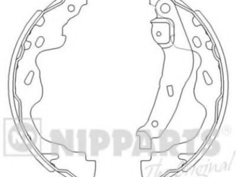 Set saboti frana TOYOTA YARIS/VITZ (SCP9_, NSP9_, KSP9_, NCP9_, ZSP9_) (2005 - 2016) NIPPARTS J3502082