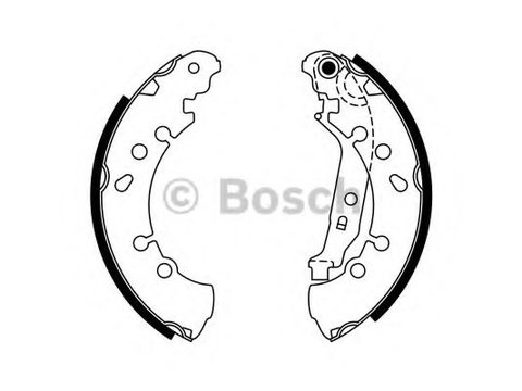 Set saboti frana TOYOTA YARIS/VITZ (SCP9_, NSP9_, KSP9_, NCP9_, ZSP9_) (2005 - 2016) Bosch 0 986 487 759