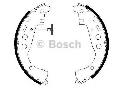 Set saboti frana TOYOTA YARIS/VITZ (SCP9_, NSP9_, KSP9_, NCP9_, ZSP9_) (2005 - 2016) Bosch 0 986 487 589