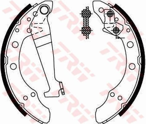 Set saboti frana TRW GS8092 pentru AUDI 100 C2 Ava