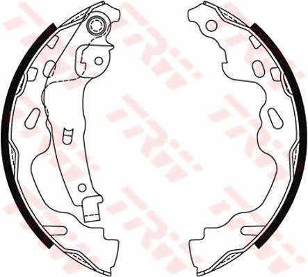 Set saboti frana TRW GS8480 pentru TOYOTA YARIS (_P1_) 1999-2005