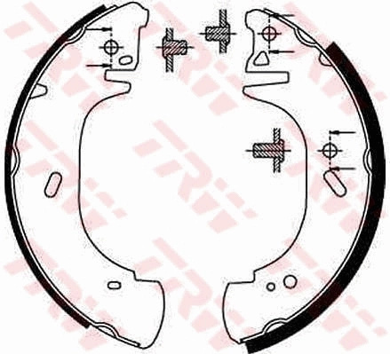 Set saboti frana TRW VAUXHALL MOVANO Mk I (A) Combi (X70) 1998-2010 - GS8630