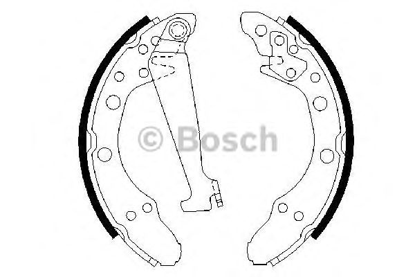 Set saboti frana VOLKSWAGEN GOLF Mk II (19E, 1G1) - Cod intern: M20352143 - LIVRARE DIN STOC in 24 ore!!!