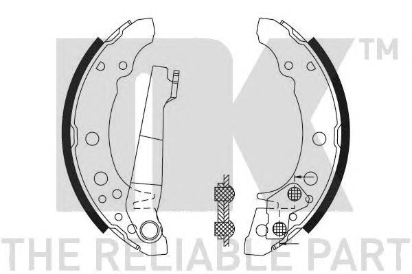 Set saboti frana VOLKSWAGEN POLO (6N2) - Cod inter