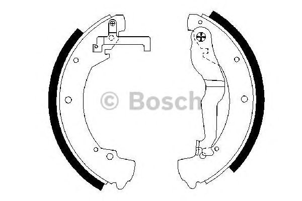 Set saboti frana VOLKSWAGEN TRANSPORTER Mk IV plat
