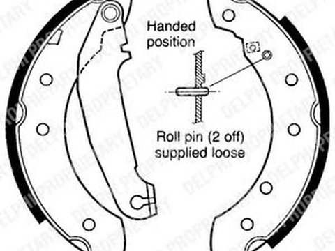 Set saboti frana VOLVO 460 L 464 DELPHI LS1413