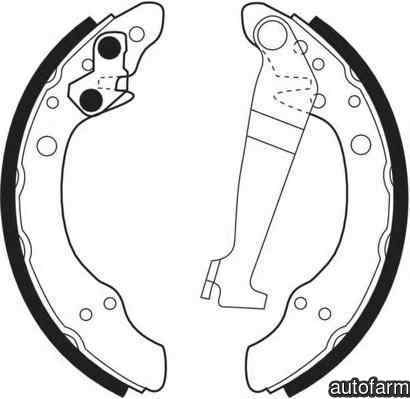 Set saboti frana VW LUPO 6X1 6E1 FERODO FSB150