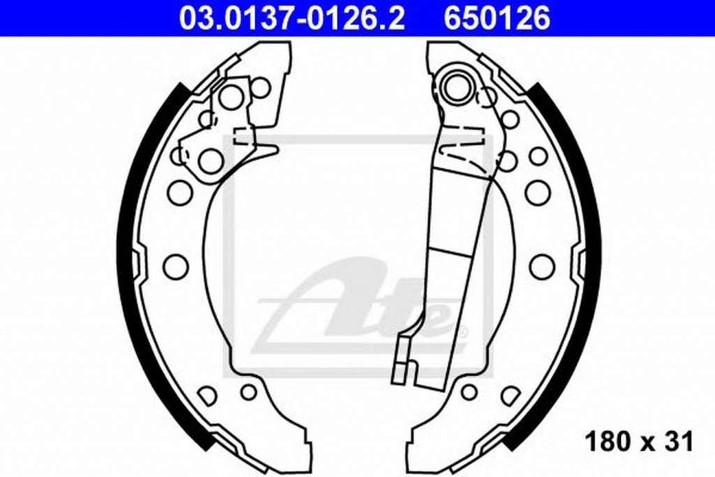 Set saboti frana VW POLO 6N2 ATE 0301370