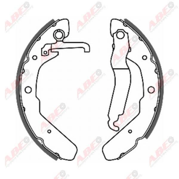 Set saboti frana VW TRANSPORTER III Autobus Producator ABE C0W003ABE