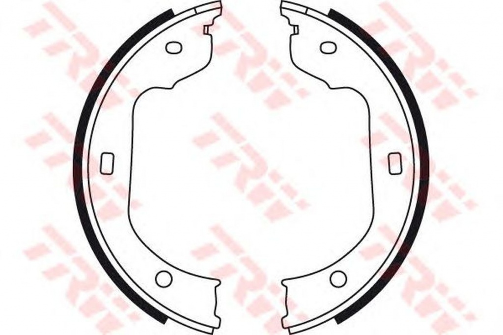 Set saboti frana VW TRANSPORTER V bus 7HB 7HJ 7EB 7EJ 7EF 7EG 7HF 7EC TRW GS8478