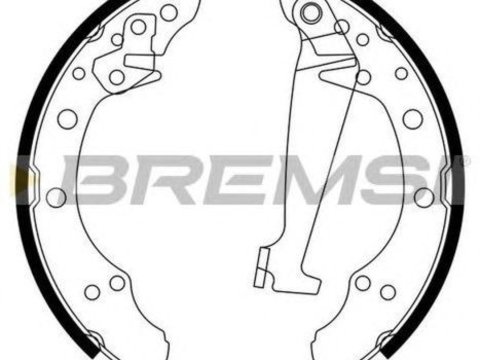 Set saboti frana VW VENTO 1H2 BREMSI GF0556